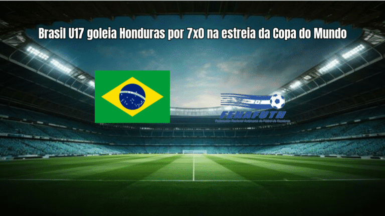 Brasil U17 goleia Honduras por 7x0 na estreia da Copa do Mundo