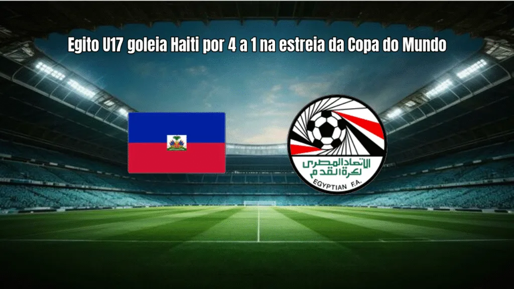 Egito U17 goleia Haiti por 4 a 1 na estreia da Copa do Mundo