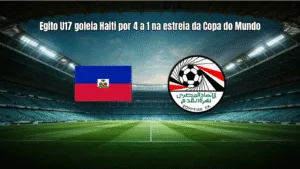 Egito U17 goleia Haiti por 4 a 1 na estreia da Copa do Mundo