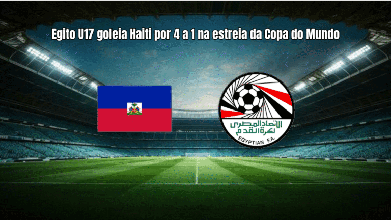 Egito U17 goleia Haiti por 4 a 1 na estreia da Copa do Mundo