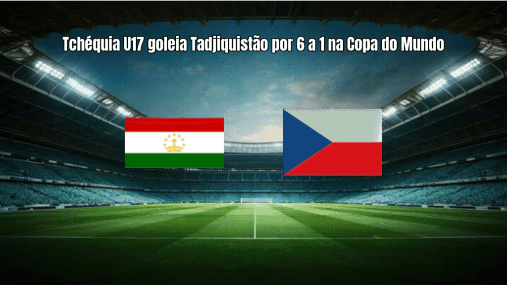 Tchéquia U17 goleia Tadjiquistão por 6 a 1 na Copa do Mundo
