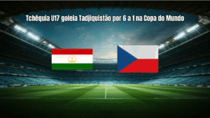Tchéquia U17 goleia Tadjiquistão por 6 a 1 na Copa do Mundo