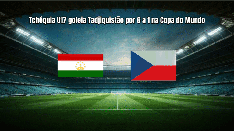 Tchéquia U17 goleia Tadjiquistão por 6 a 1 na Copa do Mundo