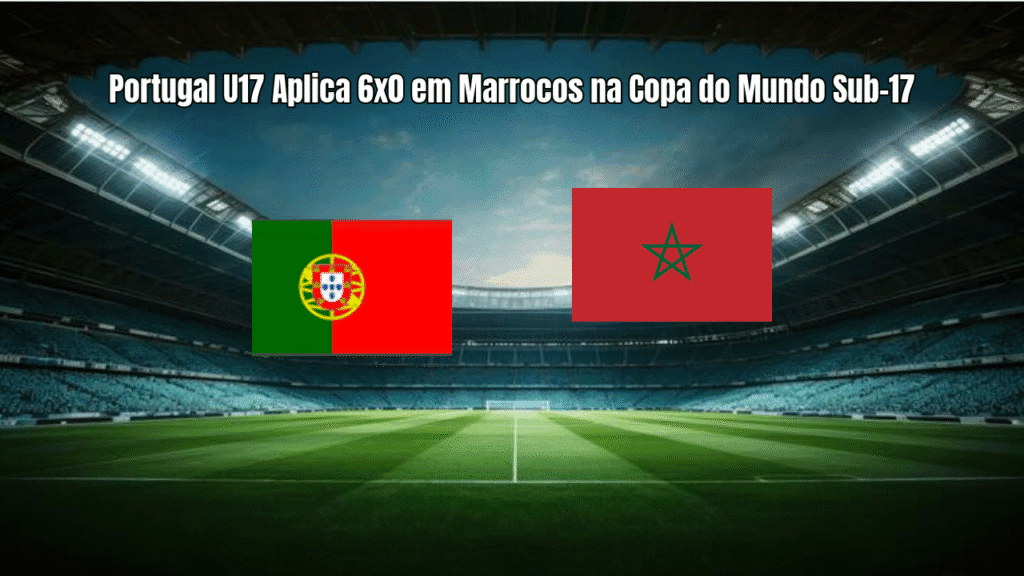 Portugal U17 Aplica 6x0 em Marrocos na Copa do Mundo Sub-17