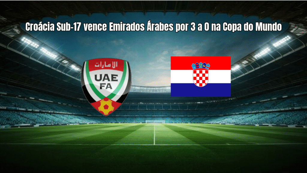 Croácia Sub-17 vence Emirados Árabes por 3 a 0 na Copa do Mundo