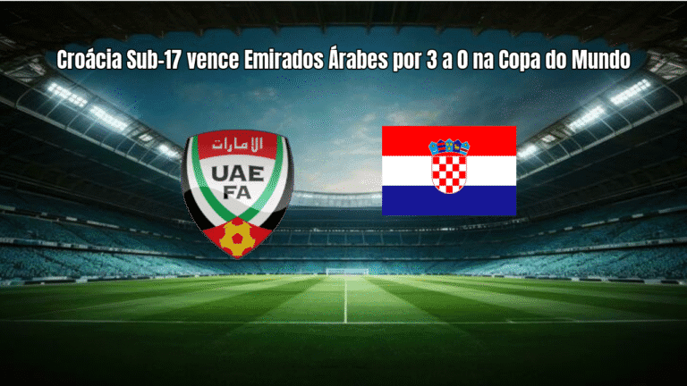 Croácia Sub-17 vence Emirados Árabes por 3 a 0 na Copa do Mundo