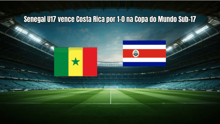 Senegal U17 vence Costa Rica por 1-0 na Copa do Mundo Sub-17