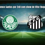 Palmeiras vence Santos por 2x0 com show de Vitor Roque no Allianz