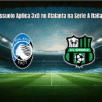 Sassuolo Aplica 3x0 no Atalanta na Serie A Italiana