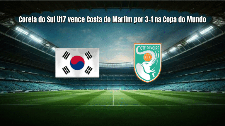 Coreia do Sul U17 vence Costa do Marfim por 3-1 na Copa do Mundo