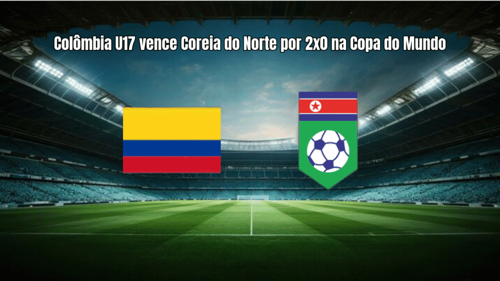 Colômbia U17 vence Coreia do Norte por 2x0 na Copa do Mundo