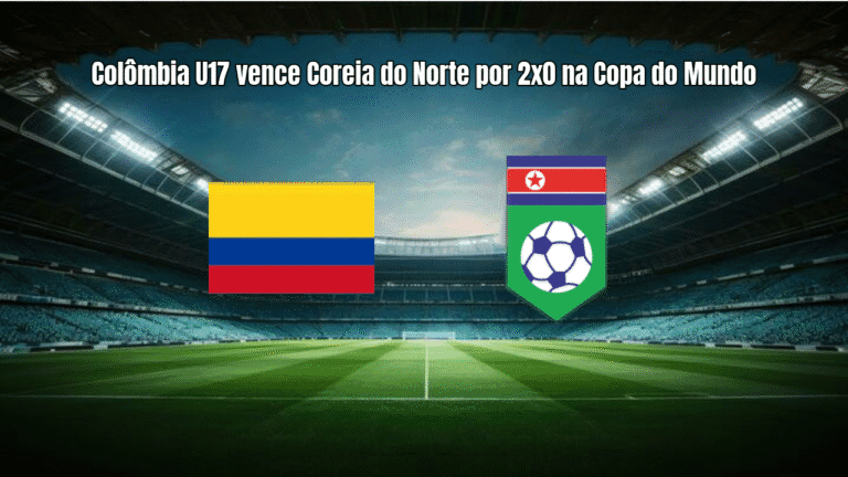 Colômbia U17 vence Coreia do Norte por 2x0 na Copa do Mundo