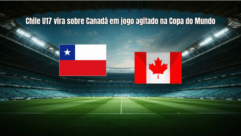 Chile U17 vira sobre Canadá em jogo agitado na Copa do Mundo