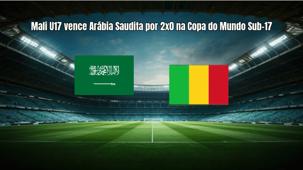 Mali U17 vence Arábia Saudita por 2x0 na Copa do Mundo Sub-17