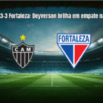 Atlético-MG 3-3 Fortaleza: Deyverson brilha em empate na Arena MRV