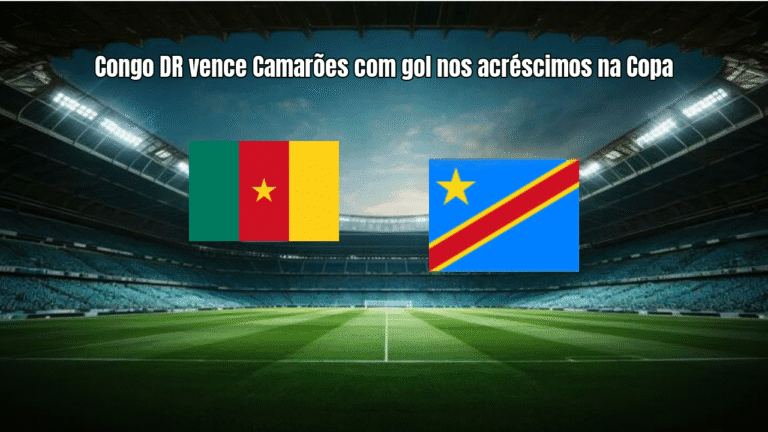 Congo DR vence Camarões com gol nos acréscimos na Copa