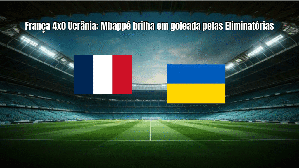 França 4x0 Ucrânia: Mbappé brilha em goleada pelas Eliminatórias
