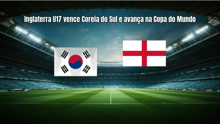 Inglaterra U17 vence Coreia do Sul e avança na Copa do Mundo