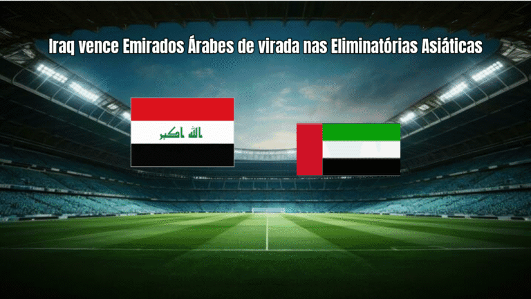 Iraq vence Emirados Árabes de virada nas Eliminatórias Asiáticas