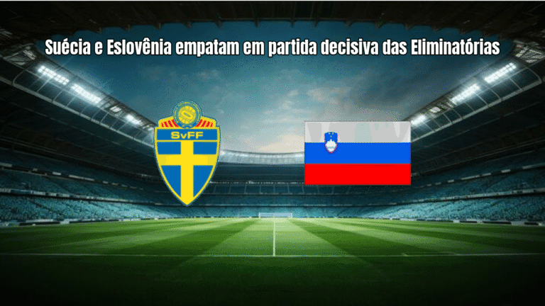 Suécia e Eslovênia empatam em partida decisiva das Eliminatórias