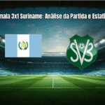 Guatemala 3x1 Suriname: Análise da Partida e Estatísticas