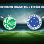 Juventude e Cruzeiro empatam em 3 a 3 em jogo eletrizante