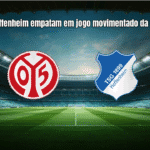 Mainz e Hoffenheim empatam em jogo movimentado da Bundesliga