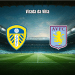 Aston Villa vira sobre o Leeds com dois gols de Rogers