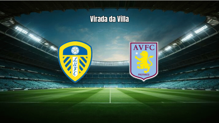 Aston Villa vira sobre o Leeds com dois gols de Rogers