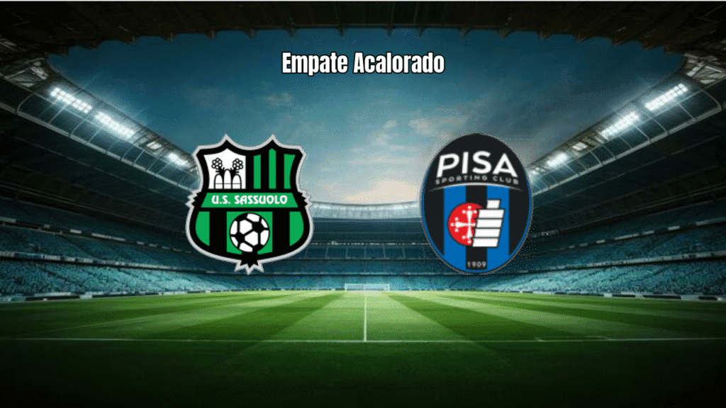 Sassuolo e Pisa Empatam em Jogo Eletrizante da Serie A
