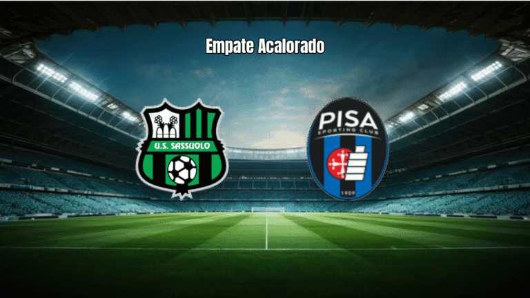 Sassuolo e Pisa Empatam em Jogo Eletrizante da Serie A