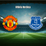 Everton vence Manchester United no Old Trafford com um homem a menos