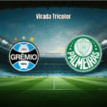 Grêmio vence Palmeiras de virada em jogo eletrizante na Arena