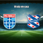 PEC Zwolle vence Heerenveen por 2-1 em jogo eletrizante da Eredivisie