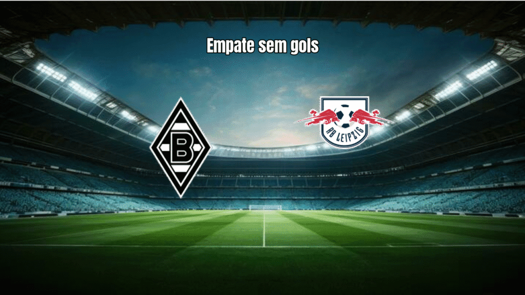 Borussia Mönchengladbach e RB Leipzig empatam sem gols na Bundesliga