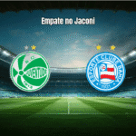 Juventude e Bahia empatam em 1 a 1 no Alfredo Jaconi