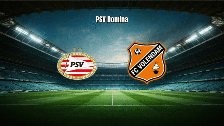 PSV Eindhoven vence FC Volendam por 3-0 na Eredivisie