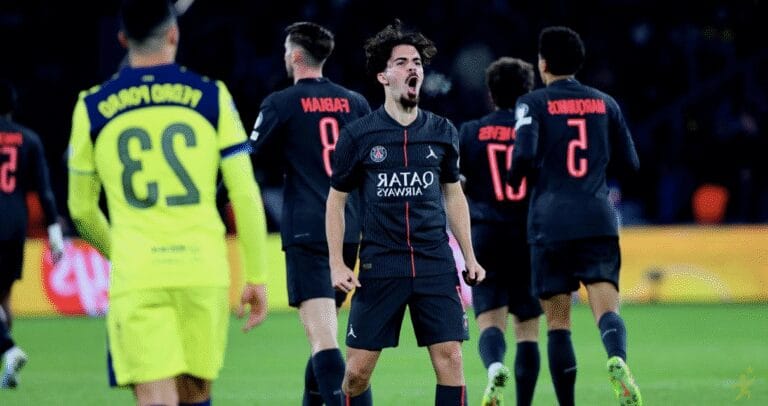 PSG vence Tottenham por 5 a 3 com hat-trick de Vitinha na Champions