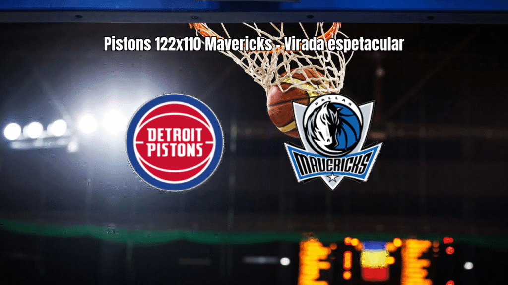 Pistons viram sobre Mavericks com quarto quarto arrasador na NBA