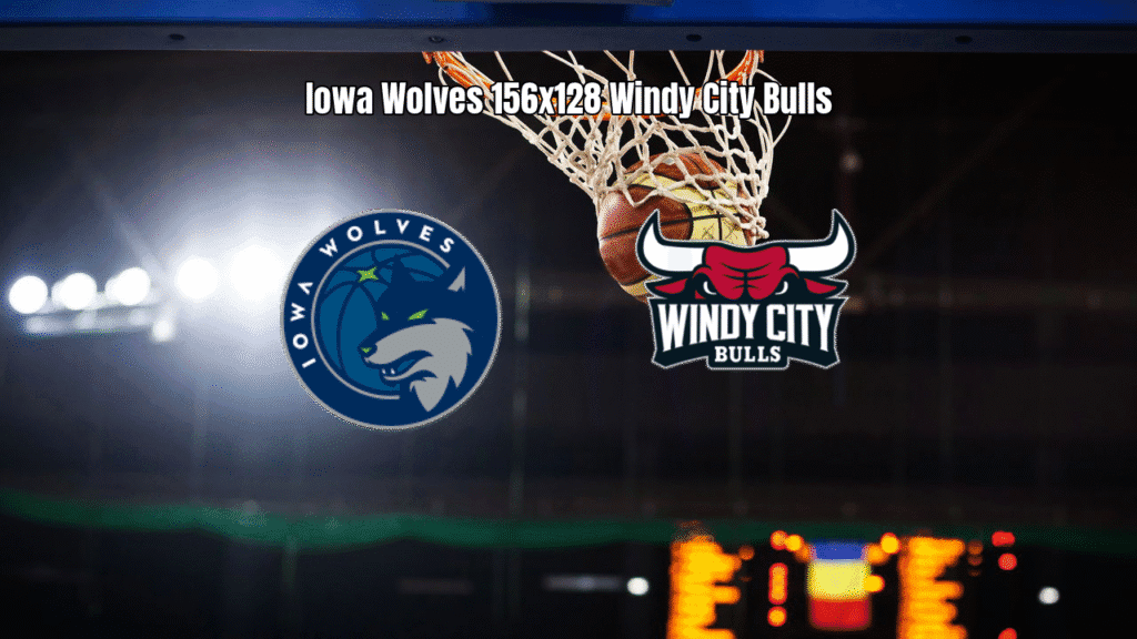 Iowa Wolves 156 x 128 Windy City Bulls: Jogo de ataques na G League
