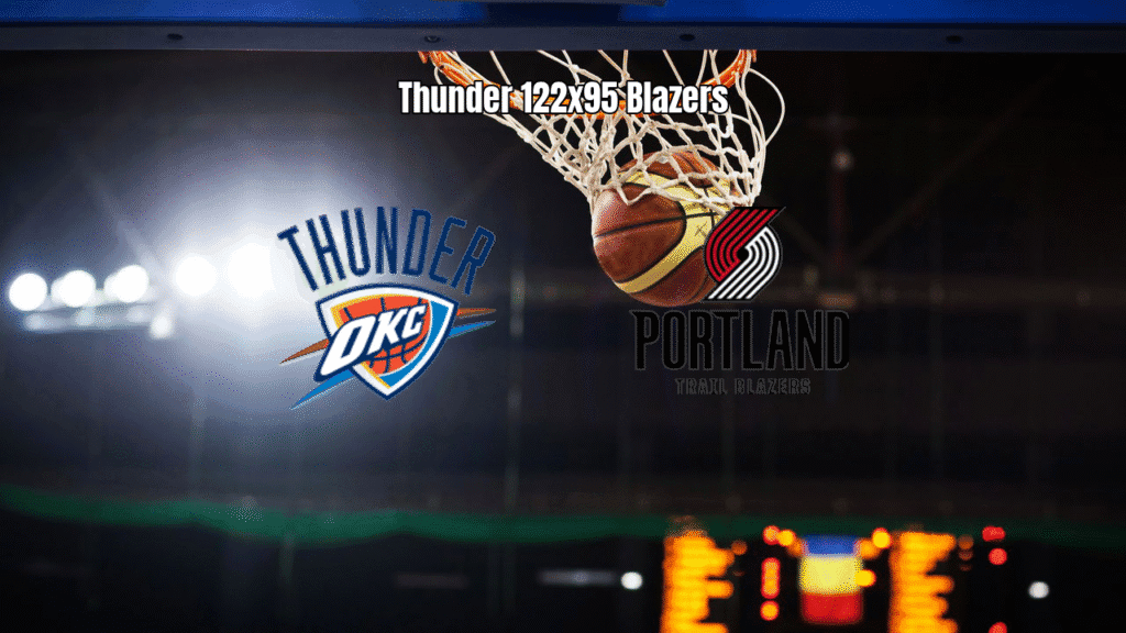 Oklahoma City Thunder goleia Portland Trail Blazers na NBA