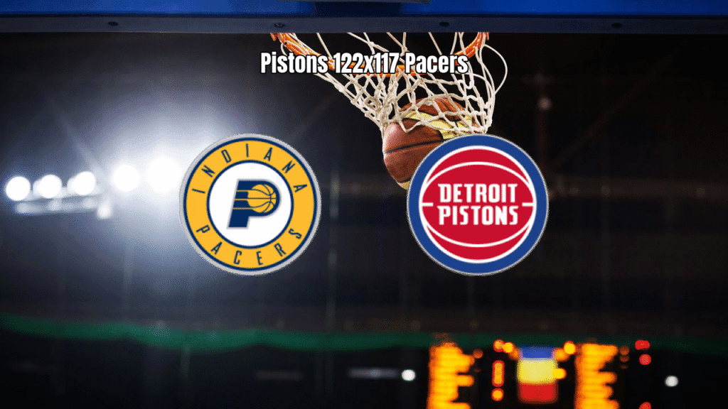 Pistons vencem Pacers em jogo emocionante da NBA por 122 a 117