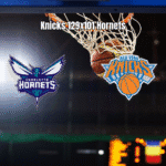 New York Knicks goleiam Charlotte Hornets por 129 a 101 na NBA