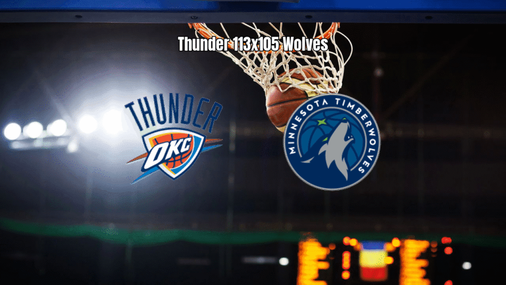Oklahoma City Thunder vence Minnesota Timberwolves na NBA