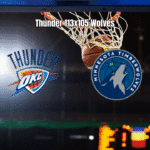 Oklahoma City Thunder vence Minnesota Timberwolves na NBA