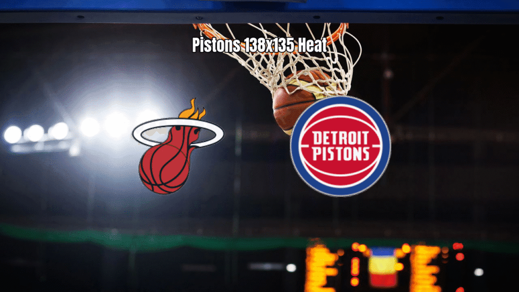 Detroit Pistons vence Miami Heat em jogo eletrizante da NBA