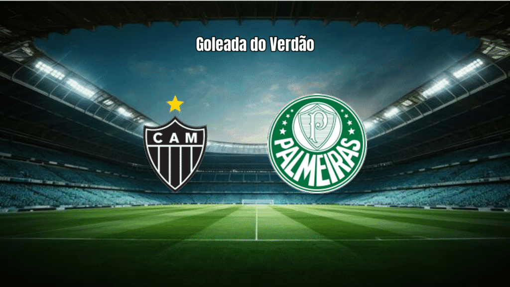 Palmeiras goleia Atlético-MG por 3 a 0 na Arena MRV