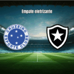 Cruzeiro e Botafogo empatam em 2 a 2 em jogo eletrizante no Mineirão