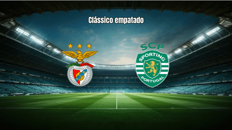 Benfica e Sporting empatam em clássico intenso da Primeira Liga