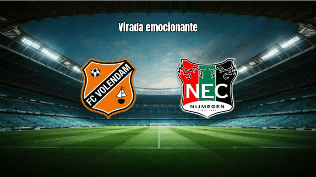 NEC Nijmegen vence FC Volendam por 3 a 2 em jogo eletrizante